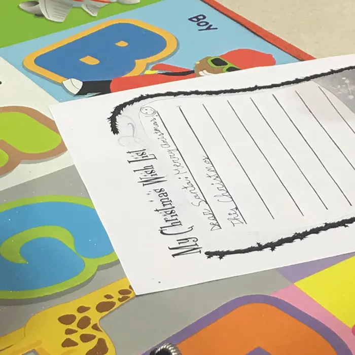 Ejercicio de inglés navideño en academia de inglés en Gijón