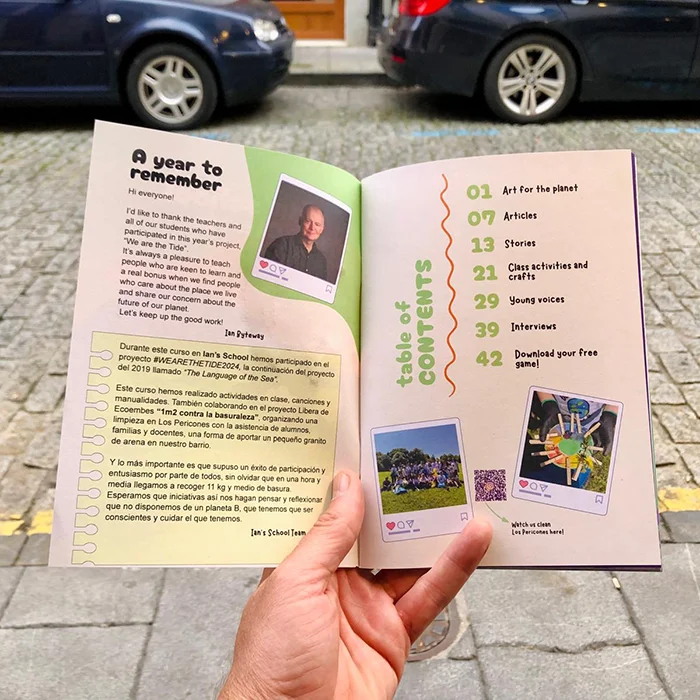 Revista escolar bilingüe de la Academia de inglés en Gijón