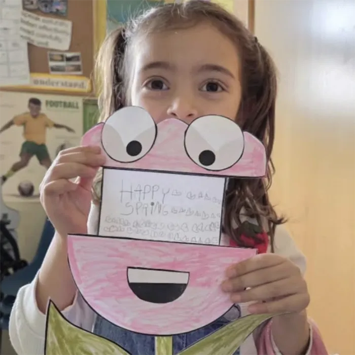 Manualidad de primavera en inglés en Ian’s School Gijón